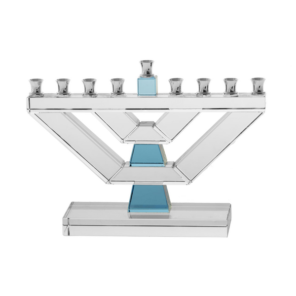Menorah Crystal Blue - Small