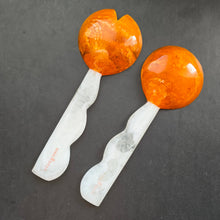 Load image into Gallery viewer, 2 Colors, Hand Poured Resin Salad Serving Set -  Serving Set