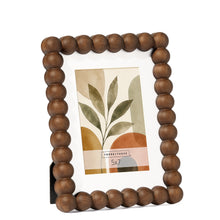 Load image into Gallery viewer, Sculpted Wood Bead Mat Photo Frame