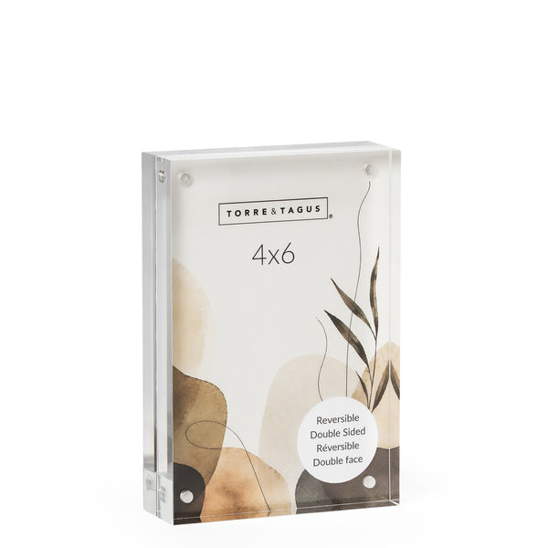 Lucite Acrylic Thick Reversible Photo Frame