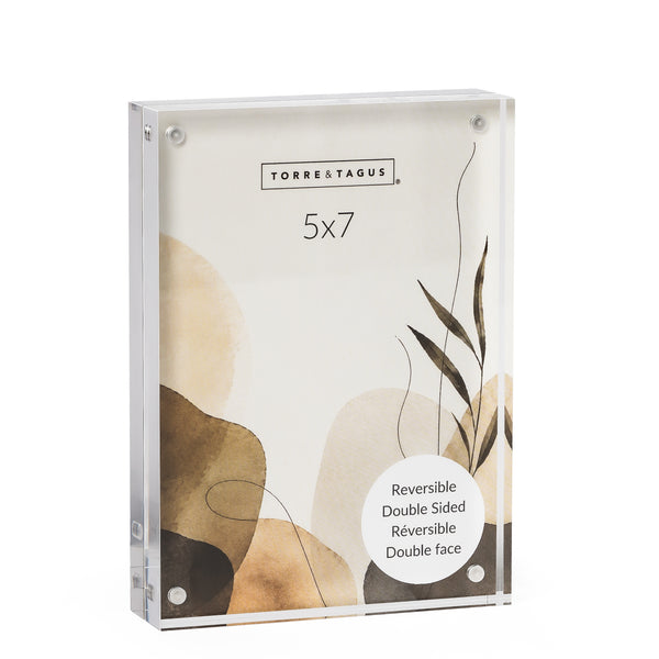 Lucite Acrylic Thick Reversible Photo Frame