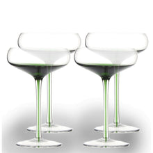 Load image into Gallery viewer, Gem Emerald Cocktail Coupe 150 ml, Set of 4