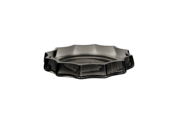 Modern-Classic Luxury Flat Bowl - Grey