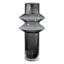 Load image into Gallery viewer, S/2 D5.9x12" Fluted Vases w/ Ribbed Design