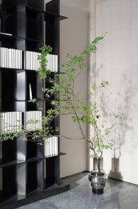 Retro Design Vase Glass - XXL Silver