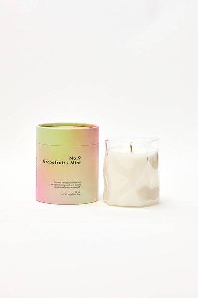 12oz. No. 9 Grapefruit + Mint Candle