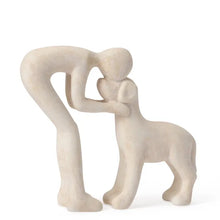Load image into Gallery viewer, Companion Figure and Dog 8 Inch Resin Sculpture