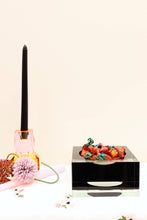 Load image into Gallery viewer, Shallow Black Clear Crystal Bowl