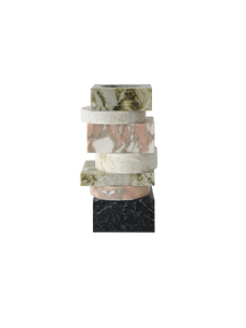 Pila Vase Irish Green, Blue Onyx, Rose and Verde