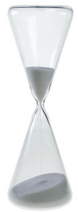 Transparent Glass Sand Timer - 30 Minutes