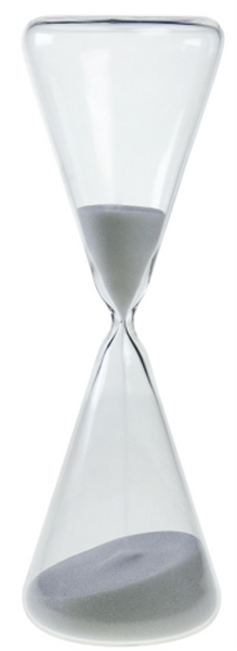 Transparent Glass Sand Timer - 30 Minutes