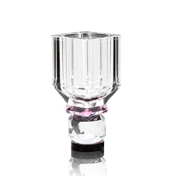 Utah Vase - Clear/Brown/Pink