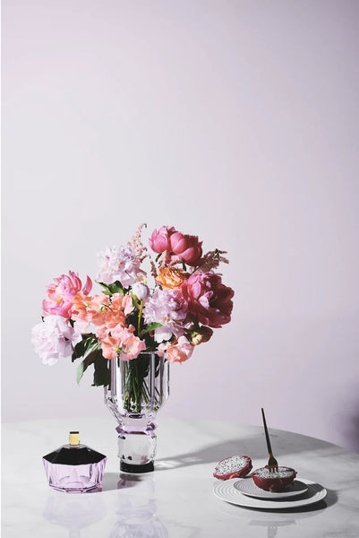 Utah Vase - Clear/Brown/Pink