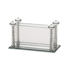 Load image into Gallery viewer, Judaica Crystal Match Box Holder with matches included