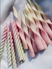 Load image into Gallery viewer, Ribbon Tappered Candles Set