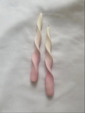 Load image into Gallery viewer, Ribbon Tappered Candles Set