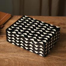 Load image into Gallery viewer, Decorative Brown &amp; Black Polca-Dot Box Set Of 3