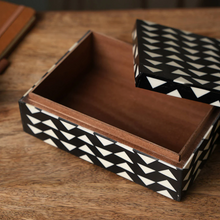 Load image into Gallery viewer, Decorative Brown &amp; Black Polca-Dot Box Set Of 3