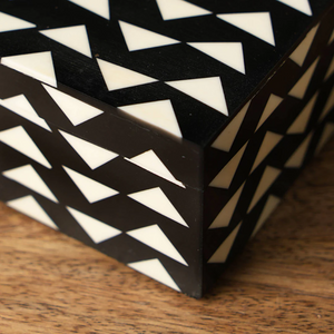 Decorative Brown & Black Polca-Dot Box Set Of 3