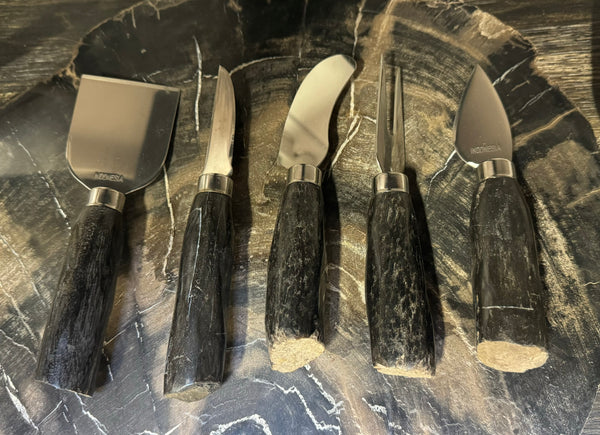 Petrified Wood Cheese Knife