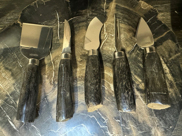 Petrified Wood Cheese Knife