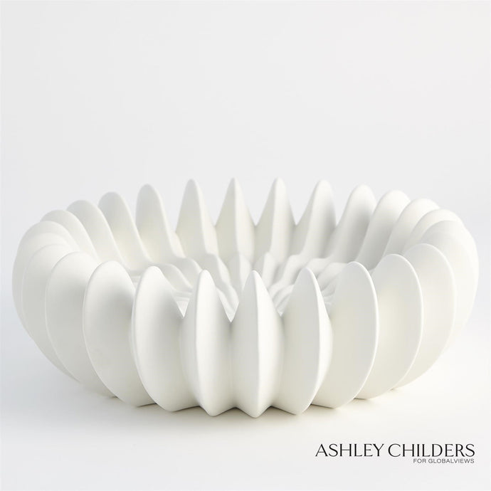 Spicchi Line Bowl-Matte White