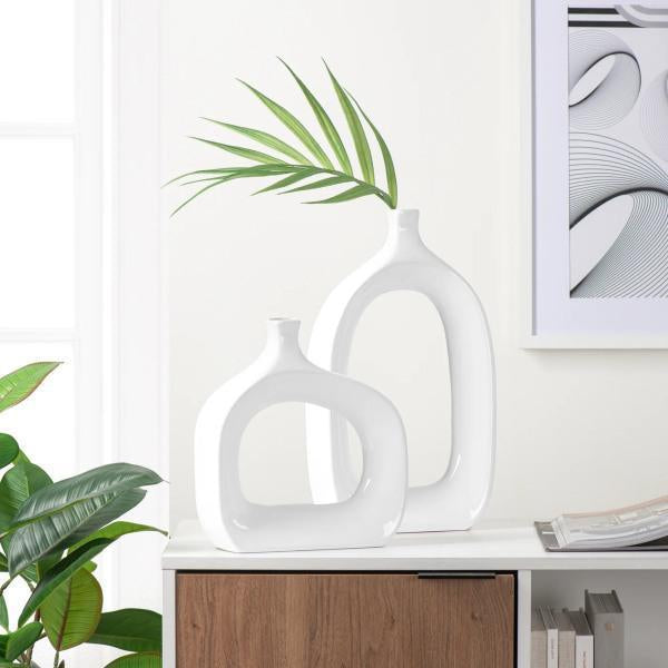 OPEN VASE - WHITE