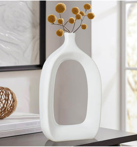 OPEN VASE - WHITE