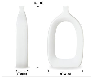 OPEN VASE - WHITE