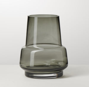 SOLO SMOKE GLASS VASE