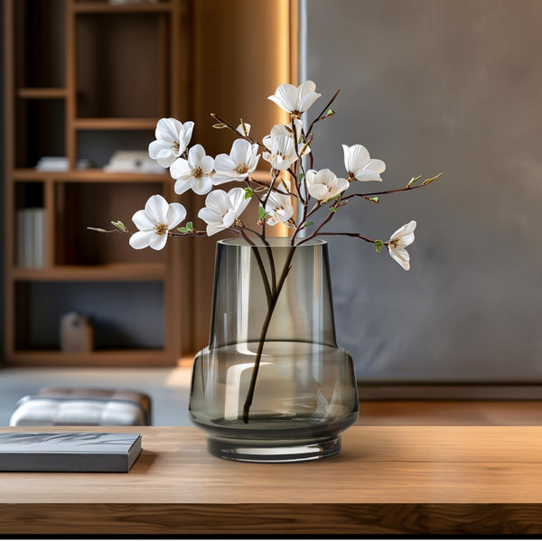 SOLO SMOKE GLASS VASE