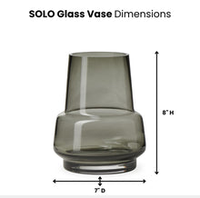 Load image into Gallery viewer, SOLO SMOKE GLASS VASE