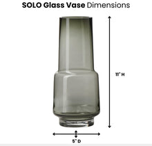 Load image into Gallery viewer, SOLO SMOKE GLASS VASE