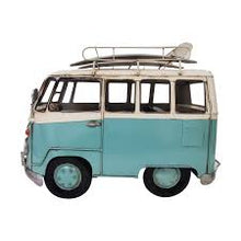 Load image into Gallery viewer, Vintage VW Bus Metal Model - Pink &amp; Blue