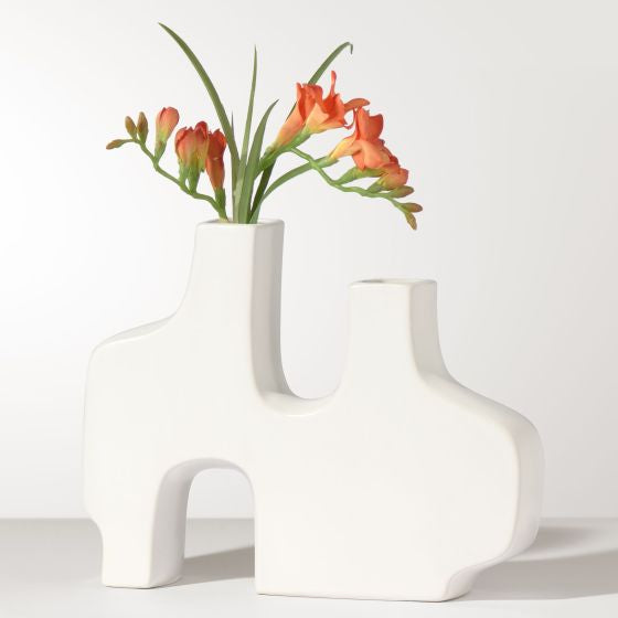 Abstract Duo Ceramic Vase