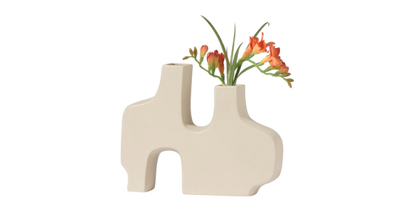 Abstract Duo Ceramic Vase