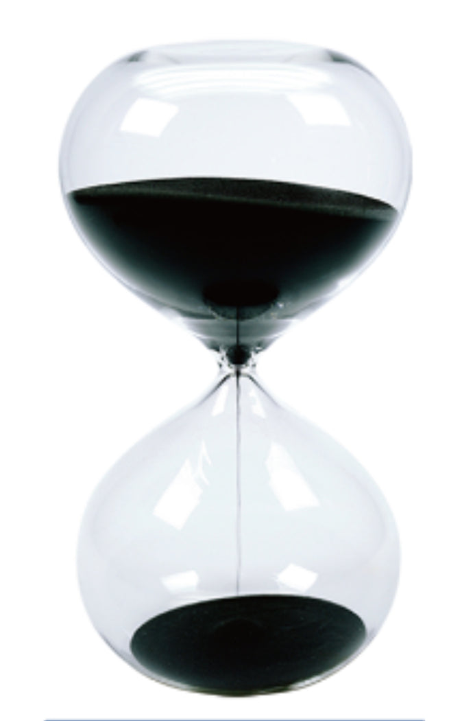 Transparent Glass Sand Timers - 60 Minutes