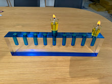 Load image into Gallery viewer, Beautiful Lucite Oil Menorah/or Decorative Flower Vase