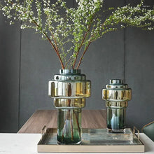 Load image into Gallery viewer, Green &amp; Gold Vase