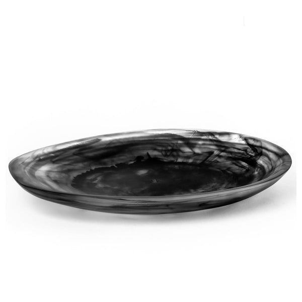 BLACK SWIRL SHELL PLATTERS - Set