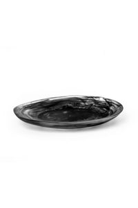 BLACK SWIRL SHELL PLATTERS - Set