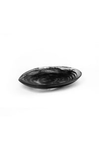 BLACK SWIRL SHELL PLATTERS - Set