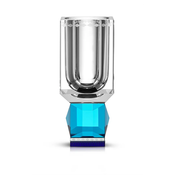 Ohio Vase-Clear/Azure/Cobalt