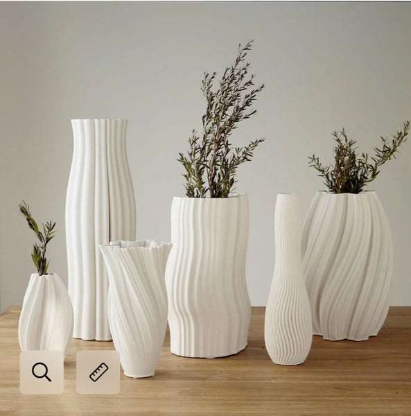 Emma White Vase