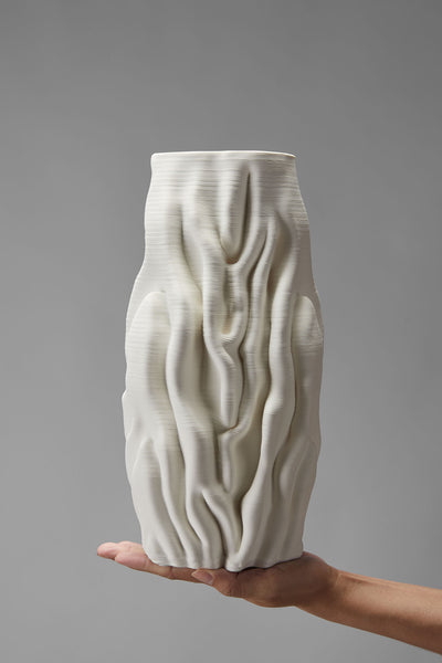 Unique 3D White Vase