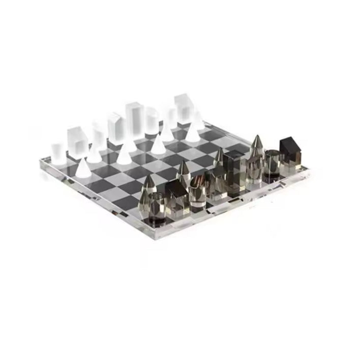 Ebon-Clear Regalia The Crystal Chess Masterpiece Chessboard