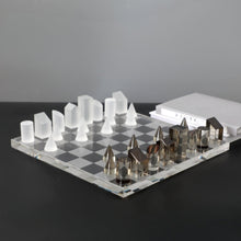 Load image into Gallery viewer, Ebon-Clear Regalia The Crystal Chess Masterpiece Chessboard