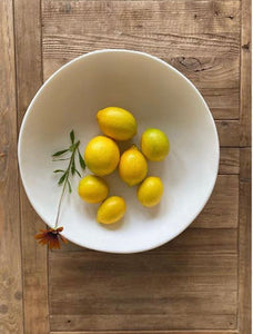 Sculpt Tapered Bowl Large - Grey & White