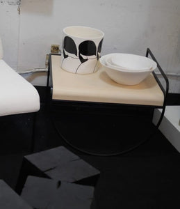Sculpt Tapered Bowl Large - Grey & White