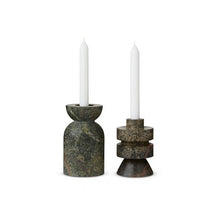 Load image into Gallery viewer, Rock Candle Holders with a Rock Serving Long Board